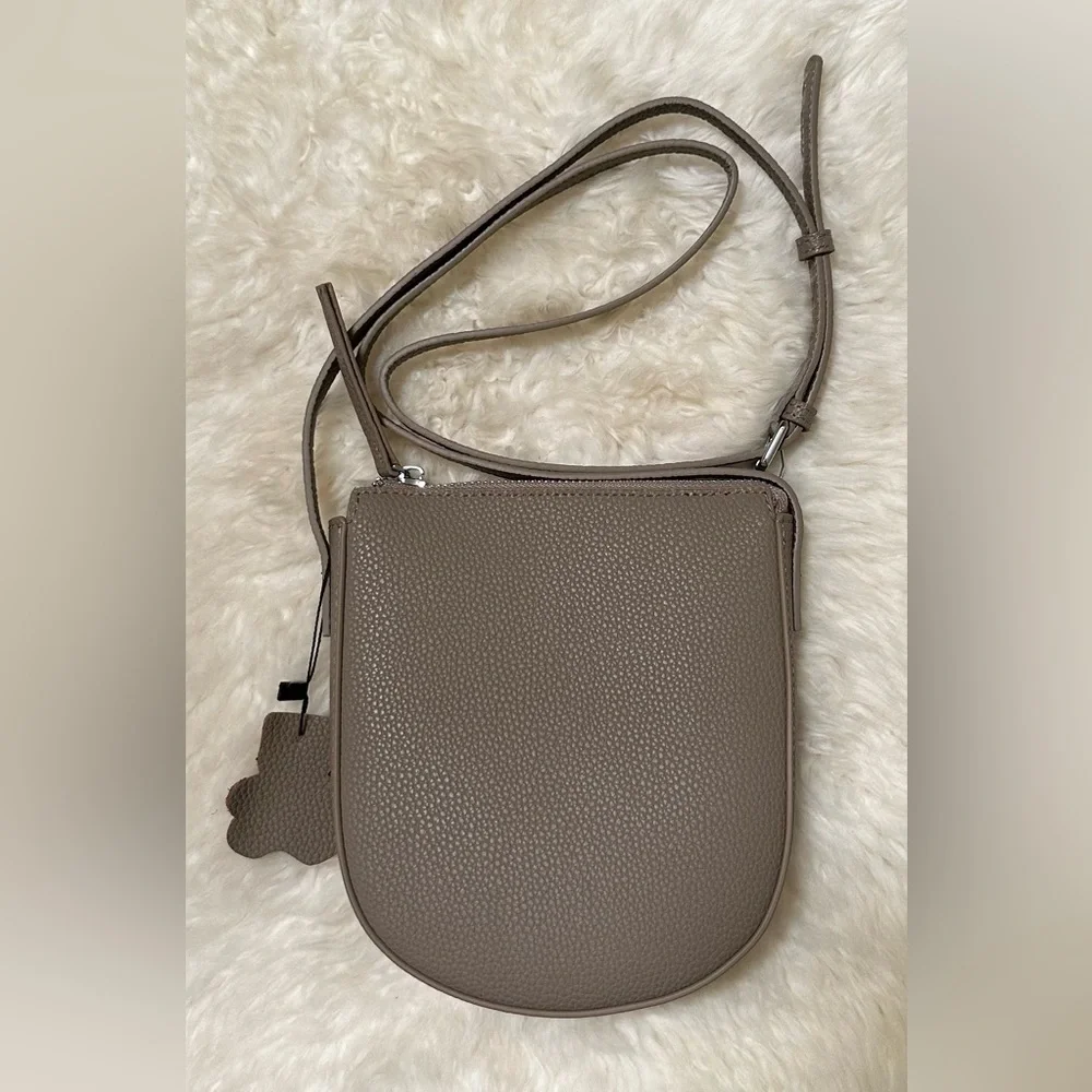 Leather Crossbody Bag Messenger Bag  Women Handbag Gray Brand New - Picture 13 of 13